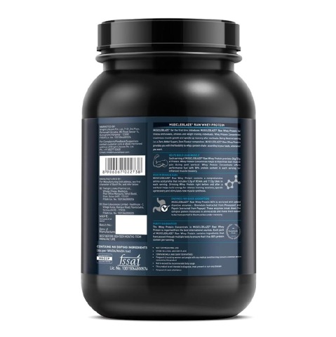 Benefit - MuscleBlaze 80% Raw Whey Protein Supplement Powder, 2.2 lb 33 Servings (Unflavoured) Benefit - MuscleBlaze 80% Raw Whey Protein Supplement Powder, 2.2 lb 33 Servings (Unflavoured)
