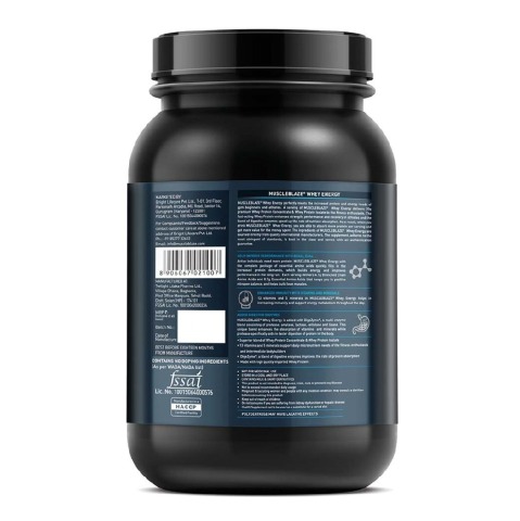 Benefit - MuscleBlaze Whey Energy Protein Supplement Powder with Vitamins & Minerals, 2.2 lb 30 Servings (Chocolate) Benefit - MuscleBlaze Whey Energy Protein Supplement Powder with Vitamins & Minerals, 2.2 lb 30 Servings (Chocolate)