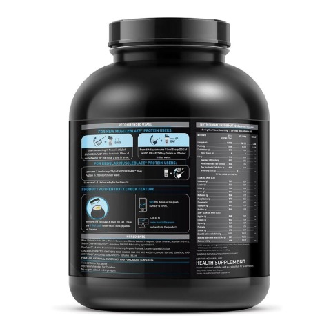 supplementinfo - MuscleBlaze 100% Whey Protein Supplement Powder with Digestive Enzyme, 4.4 lb 60 Servings (Banana Cream) supplementinfo - MuscleBlaze 100% Whey Protein Supplement Powder with Digestive Enzyme, 4.4 lb 60 Servings (Banana Cream)