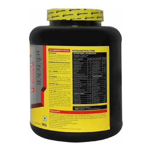 MuscleBlaze Mass Gainer PRO with Creapure, 6.6 lb Chocolate MuscleBlaze Mass Gainer PRO with Creapure, 6.6 lb Chocolate