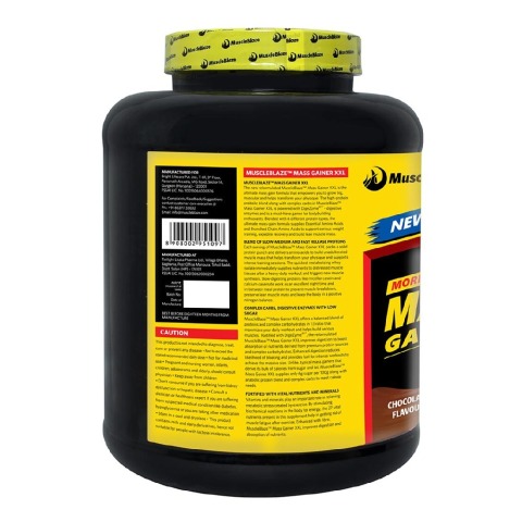 MuscleBlaze Mass Gainer XXL with Complex Carbs and Proteins in 3:1 ratio, 6.6 lb (Chocolate) MuscleBlaze Mass Gainer XXL with Complex Carbs and Proteins in 3:1 ratio, 6.6 lb (Chocolate)