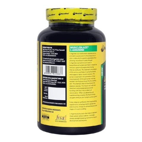 MuscleBlaze L-Arginine, 90 capsules Unflavoured MuscleBlaze L-Arginine, 90 capsules Unflavoured