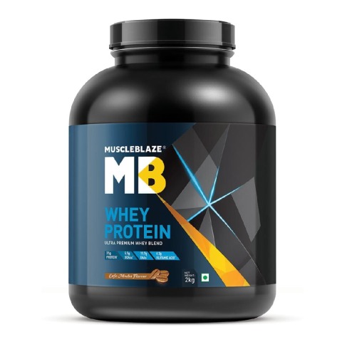 MuscleBlaze 100% Whey Protein Supplement Powder with Digestive Enzyme, 4.4 lb 60 Servings (Cafe Mocha) MuscleBlaze 100% Whey Protein Supplement Powder with Digestive Enzyme, 4.4 lb 60 Servings (Cafe Mocha)