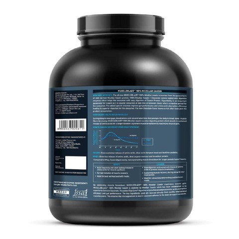 MuscleBlaze 100% Micellar Casein, 4.4 lb Chocolate MuscleBlaze 100% Micellar Casein, 4.4 lb Chocolate