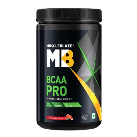 MuscleBlaze BCAA Pro Intra-workout with BCAA Electrolytes Citrulline Malate & Glutamine, 0.99 lb Watermelon MuscleBlaze BCAA Pro Intra-workout with BCAA Electrolytes Citrulline Malate & Glutamine, 0.99 lb Watermelon