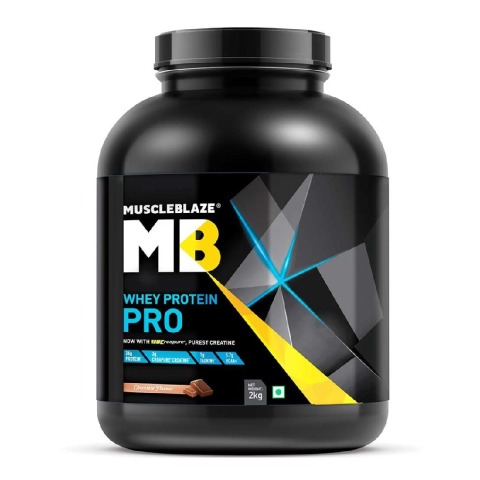 MuscleBlaze Whey Protein Pro with Creapure, 4.4 lb Chocolate MuscleBlaze Whey Protein Pro with Creapure, 4.4 lb Chocolate
