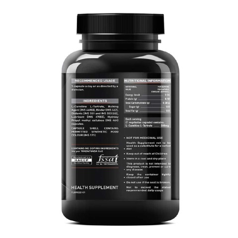 4 - MuscleBlaze L-Carnitine L-Tartrate, 120 capsules Unflavoured 4 - MuscleBlaze L-Carnitine L-Tartrate, 120 capsules Unflavoured