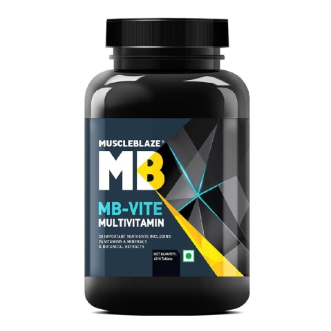 2 - MuscleBlaze MB-VITE Multivitamin, Unflavoured 60 tablet(s) 2 - MuscleBlaze MB-VITE Multivitamin, Unflavoured 60 tablet(s)