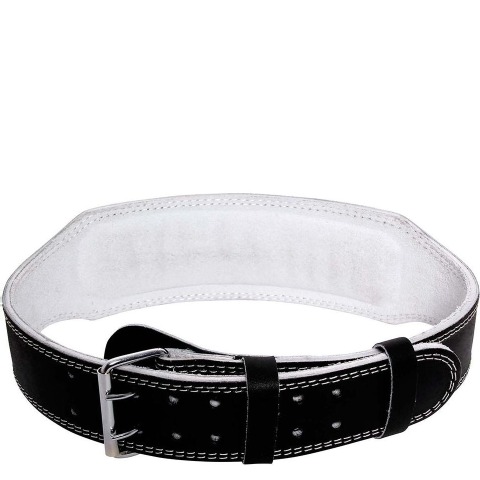 4 - MuscleBlaze Weightlifting Leather Belt, Black 4 Inch Large 4 - MuscleBlaze Weightlifting Leather Belt, Black 4 Inch Large