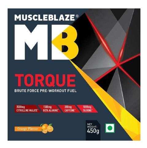 Highlight - MuscleBlaze Torque Pre-Workout, 0.99 lb Orange Highlight - MuscleBlaze Torque Pre-Workout, 0.99 lb Orange