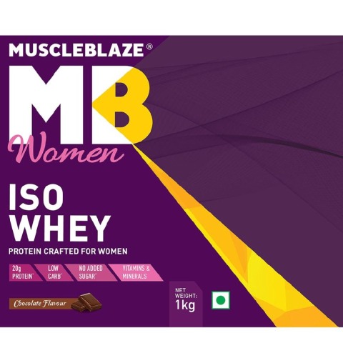 front - MuscleBlaze Women Iso-Whey, 2.2 lb Chocolate front - MuscleBlaze Women Iso-Whey, 2.2 lb Chocolate