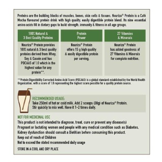 RecommendedUsage - Nouriza Protein with Whey, Soy & Casein, 2.2 lb Cafe Mocha RecommendedUsage - Nouriza Protein with Whey, Soy & Casein, 2.2 lb Cafe Mocha