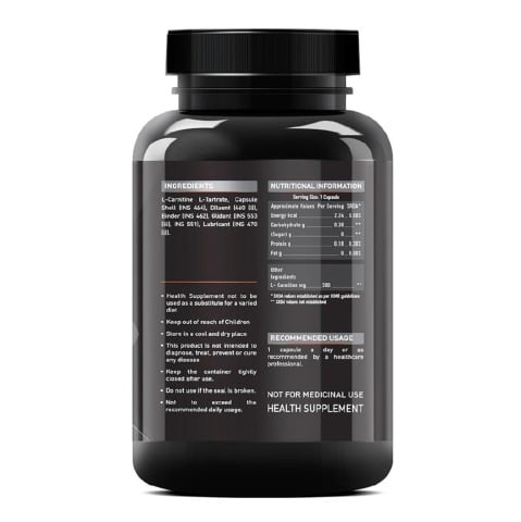 SupplementInfo - MuscleBlaze L-Carnitine L-Tartrate, 120 capsules Unflavoured SupplementInfo - MuscleBlaze L-Carnitine L-Tartrate, 120 capsules Unflavoured