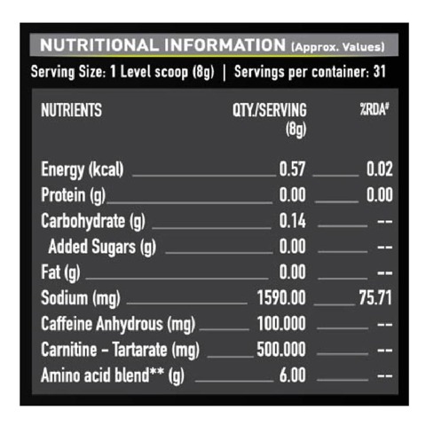 Supplement - MuscleBlaze Amino Charge, 0.55 lb Melon Twist Supplement - MuscleBlaze Amino Charge, 0.55 lb Melon Twist