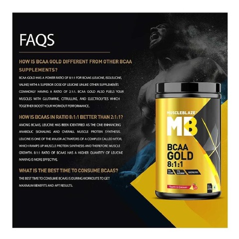 Faqs - MuscleBlaze BCAA Gold, 0.99 lb Raspberry Lemonade Faqs - MuscleBlaze BCAA Gold, 0.99 lb Raspberry Lemonade