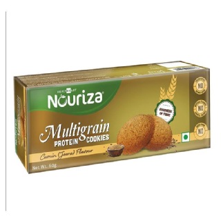 Front - Nouriza Multigrain Protein Cookies, 360 g Cumin (6 x 60 g) Front - Nouriza Multigrain Protein Cookies, 360 g Cumin (6 x 60 g)