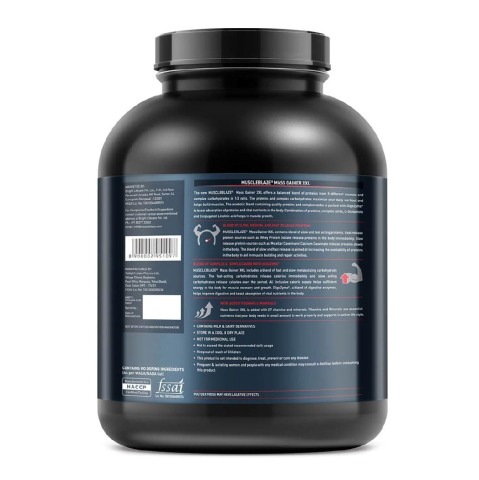 NBenefit - MuscleBlaze Mass Gainer XXL with Complex Carbs and Proteins in 3:1 ratio, 6.6 lb Chocolate NBenefit - MuscleBlaze Mass Gainer XXL with Complex Carbs and Proteins in 3:1 ratio, 6.6 lb Chocolate