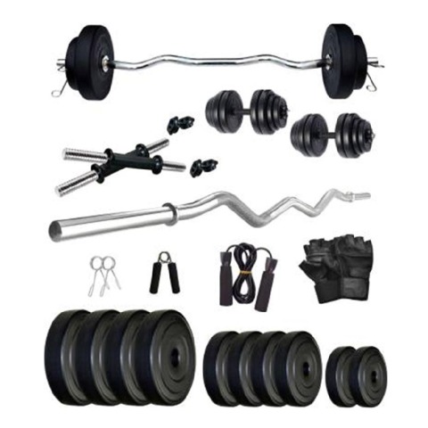 2 - Fitmax PVC 15KG COMBO 3 WB SL Home Gym Kit