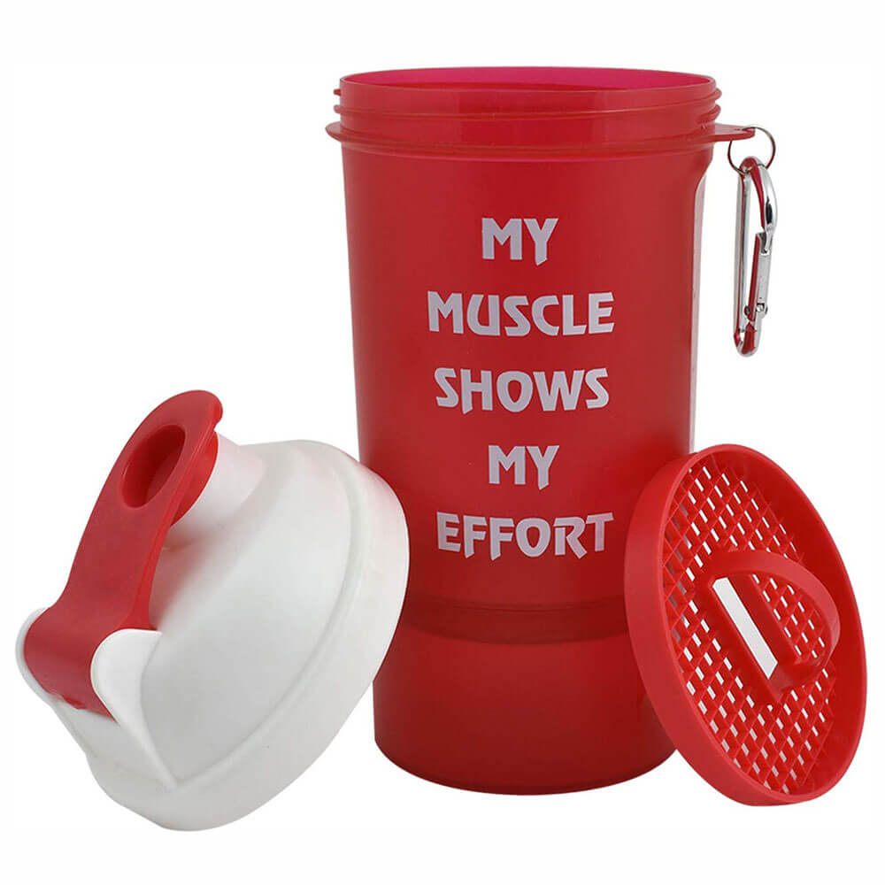 1 - Greenbee Protein Shaker,  Red  500 ml 