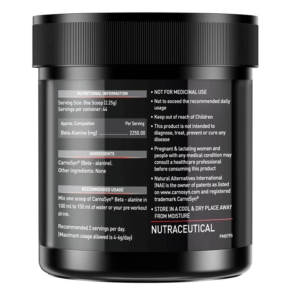 3 - MuscleBlaze Beta Alanine OP,  0.22 lb  Unflavoured 