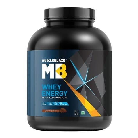 MuscleBlaze Whey Energy with Digezyme, 4.4 lb Chocolate