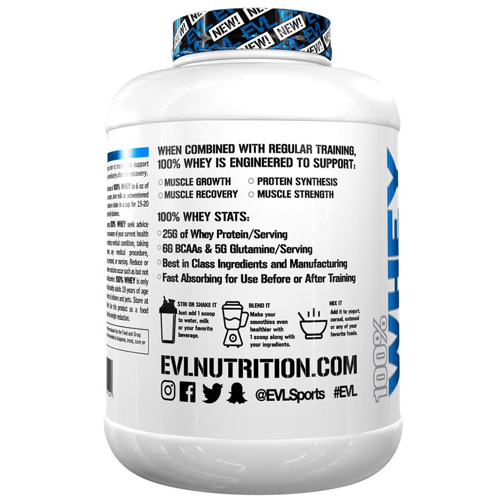 benefits - Evlution Nutrition (EVL) 100% Whey Protein,  4 lb  Double Rich Chocolate 