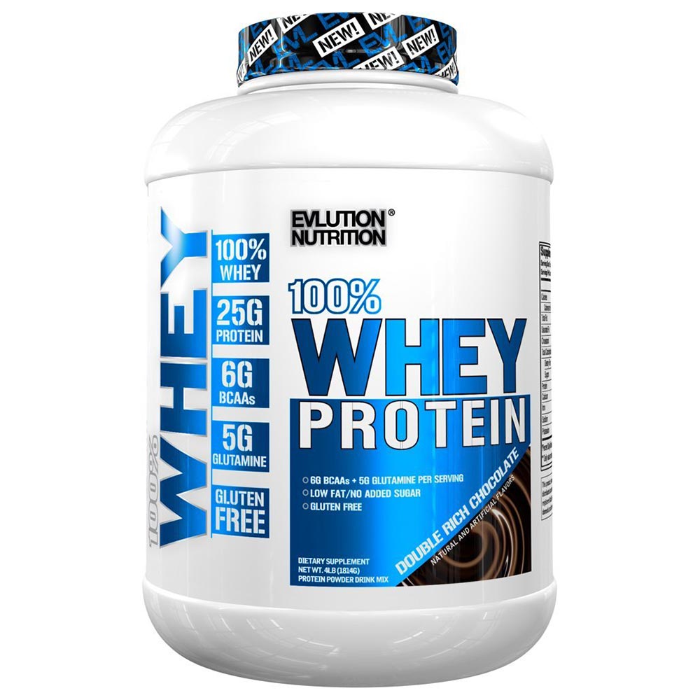 Evlution Nutrition (EVL) 100% Whey Protein,  4 lb  Double Rich Chocolate 