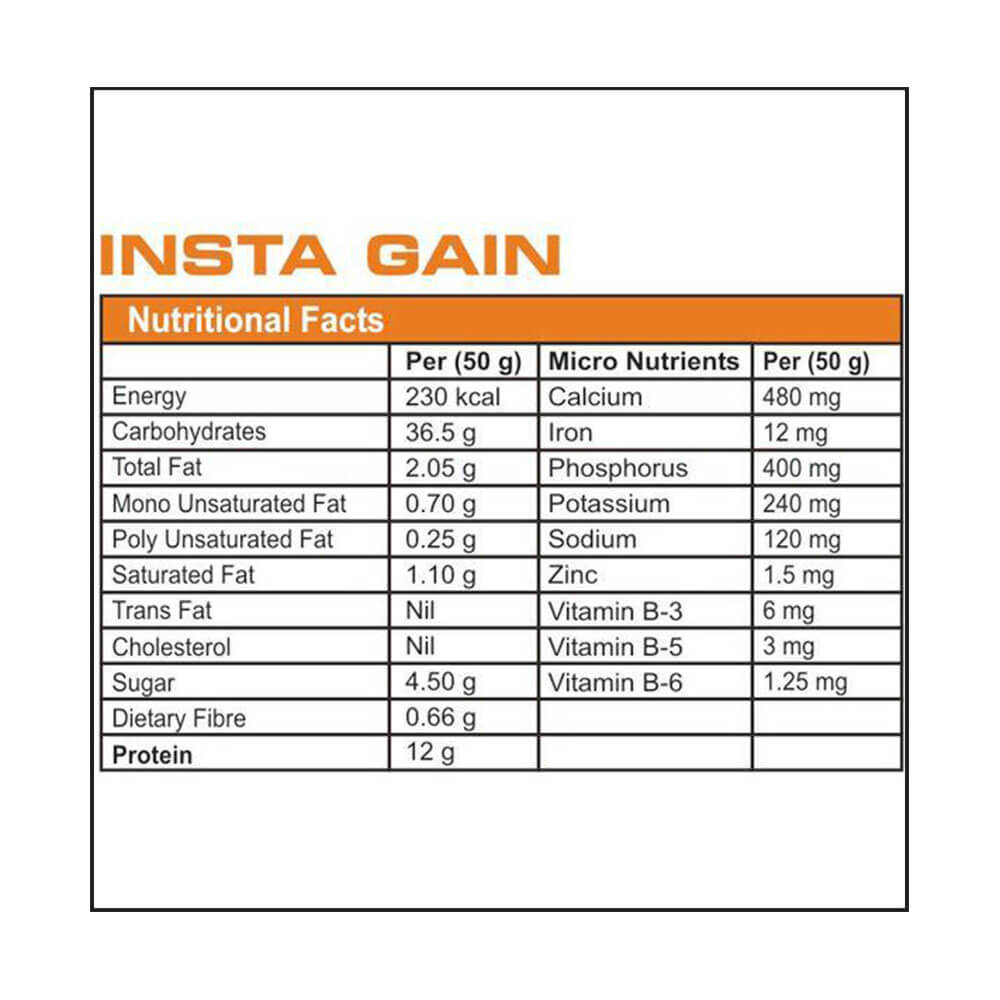 supplement - Protein Scoop Insta Gain,  2.2 lb  Chocolate 