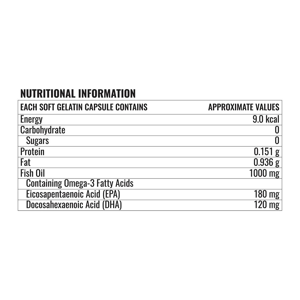 Supplement - Steadfast Nutrition Fish Oil,  60 capsules 