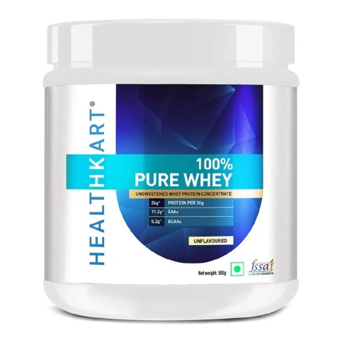 2 - HealthKart 100% Pure Whey Protein OP,  1.1 lb  Unflavoured 