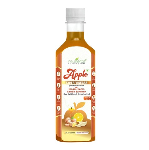 Neuherbs Apple Cider Vinegar,  0.350 L  Ginger, Garlic, Lemon & Honey 