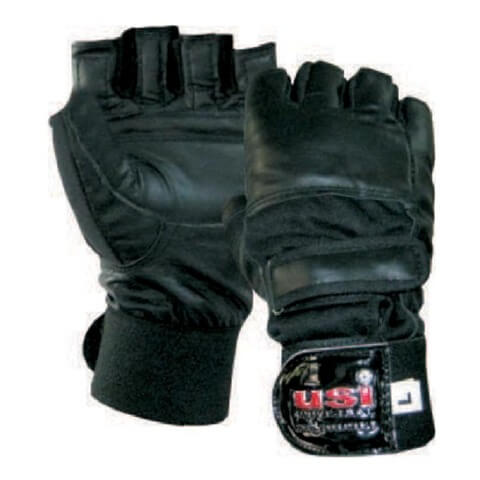 USI Contact Wrap Gym Gloves, Yellow/Black Small