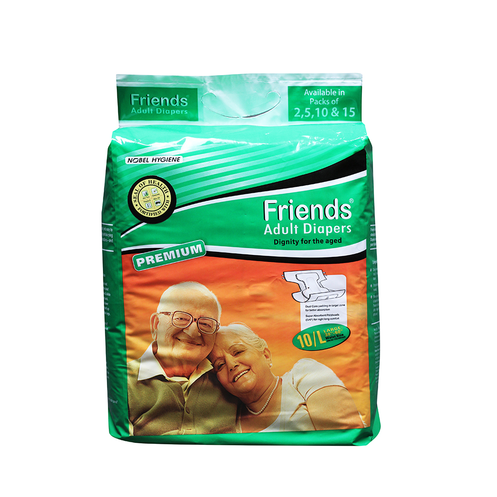 Friends Adult Diapers,  Large  10 