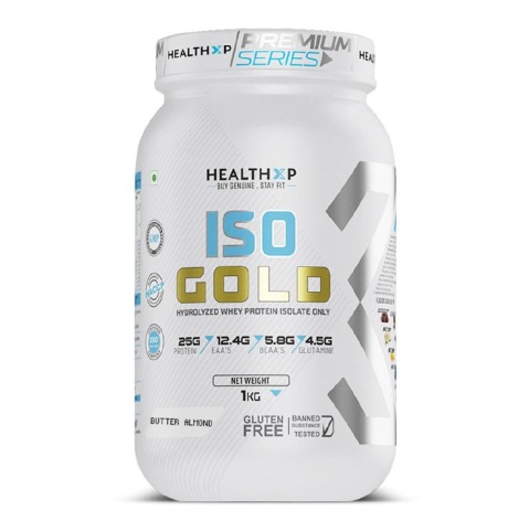 10 - HealthXP Premium Series Iso Gold,  2.2 lb  Butter Almond 