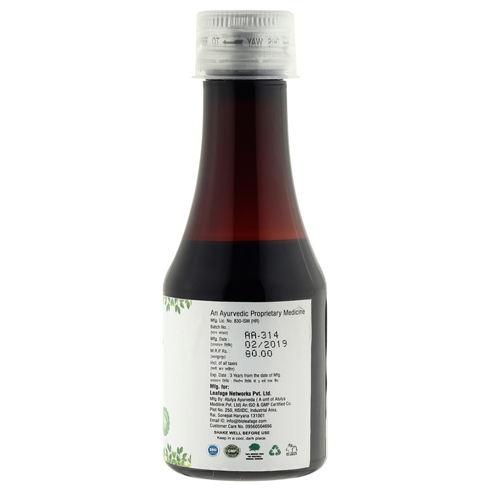 back - Bio Leafage Adulsa Cough Syrup,  100 ml 
