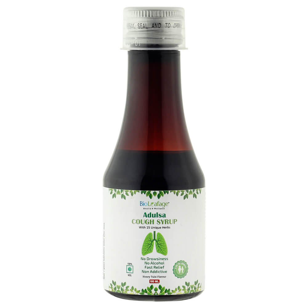 1 - Bio Leafage Adulsa Cough Syrup,  100 ml 