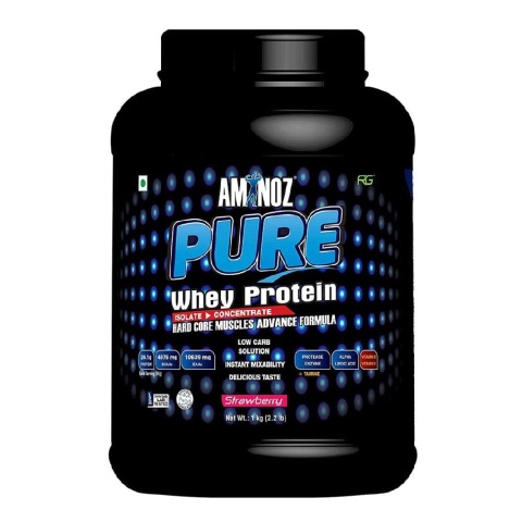 Aminoz Pure Whey Protein, 2.2 lb Strawberry