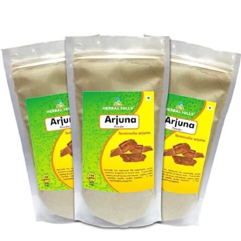 Herbal Hills Arjuna Powder (Pack of 3), 0.3 kg Herbal Hills Arjuna Powder (Pack of 3), 0.3 kg