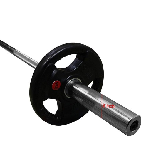 Fitsy Olympic Weight Plates for Gym (Pair),  Black  5 kg 