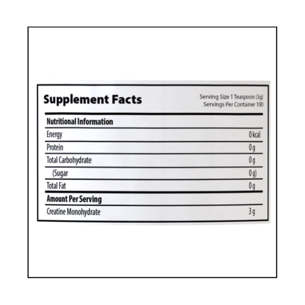 supplement - QNT Creatine Monohydrate,  Unflavoured  0.66 lb 