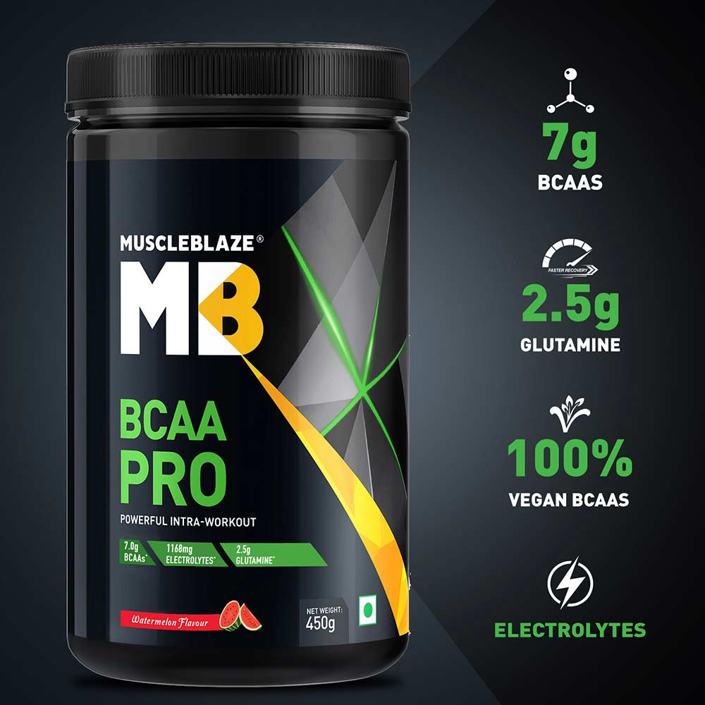 MuscleBlaze BCAA Pro, 0.99 lb/ 450g Watermelon Online