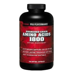 GNC Branched Chain Amino Acids 1800,  240 capsules  40 Servings  Unflavoured 