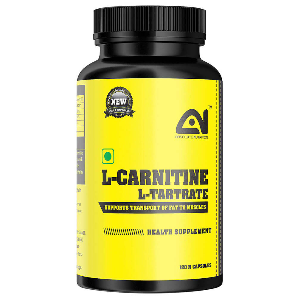 Absolute Nutrition L Carnitine L Tartrate,  120 capsules  Unflavoured 