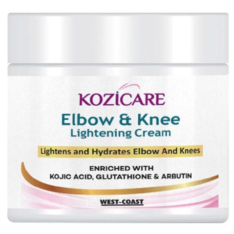 Kozicare Elbow & Knee Lightening Cream,  50 g  Lightens and Hydrates Elbow and Knee 