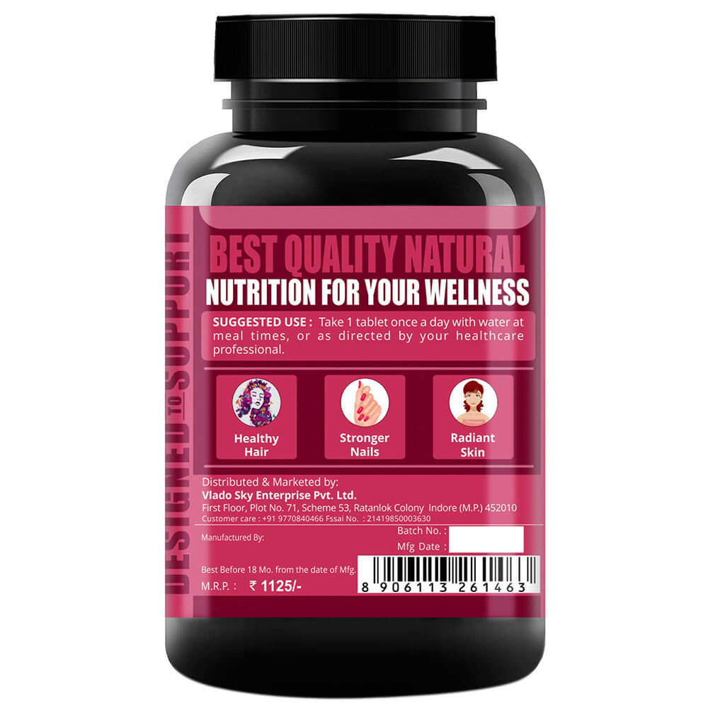 benefits - Simply Nutra Biotin 10000mcg,  120 tablet(s)  Unflavoured 