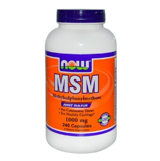 Now MSM Methylsulphonylmethane (1000mg), 240 capsules