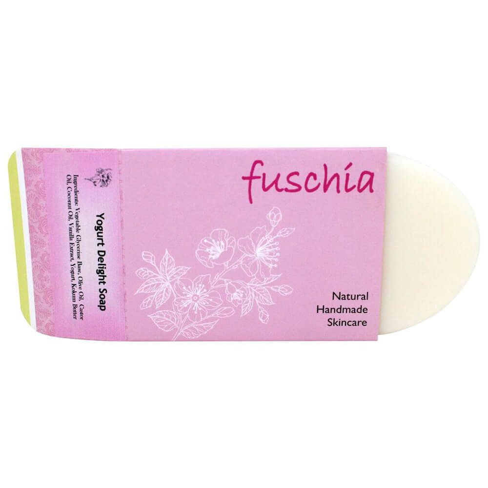 Fuschia Yogurt Delight Natural Handmade Herbal Soap,  100 g  for All Skin Types 