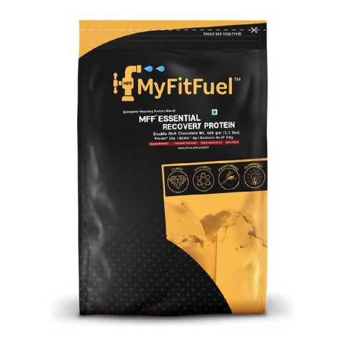1 - MyFitFuel MFF Essential Recovery Protein,  1.1 lb  Double Rich Chocolate 