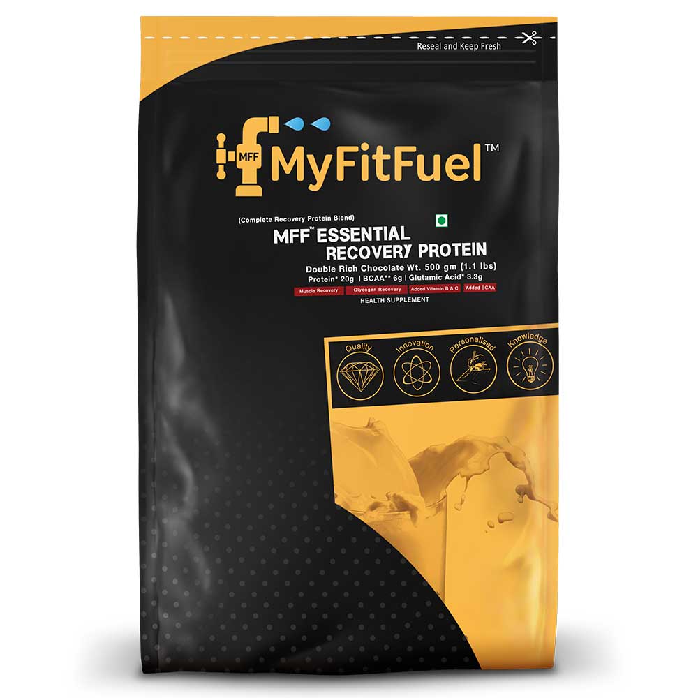 1 - MyFitFuel MFF Essential Recovery Protein,  1.1 lb  Double Rich Chocolate 