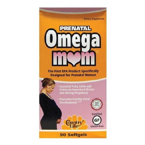 Country Life Prenatal Omega Mom, Unflavoured 90 softgels Country Life Prenatal Omega Mom, Unflavoured 90 softgels